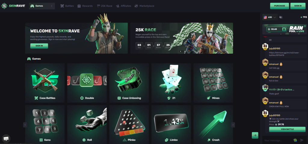SkinRave Review – Best CS2 Crypto Casinos